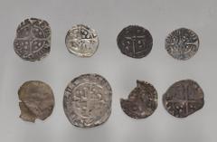 Large Lots BRITISH. Hammered. Lot of eight (8) silver issues. Includes: Henry V. AR Penny // Henry VI. AR Penny (3) // Edward IV. AR Penny (2) // lot also includes two other Medieval issues. Average G