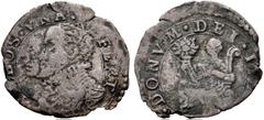ITALY, Milano (Duchi). Filippo II di Spagna. 1554-1598. AR Soldino (17mm, 0.93 g, 12h). Dated 159[3?]. Jugate busts of Filippo and Anna of Austria / Personification of Abundance seated, holding cornuc