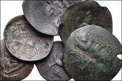 WORLD. Bulgaria. Lot of Six (6) Æ Trachea, Konstantin I Asen to Ivan Sracimir. Includes: Various types. Konstantin I Asen (3 coins) // Todor Svetoslav // Ivan Aleksander // Ivan Sracimir. Fine to Near