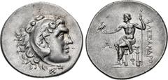 Greek LYCIA, Phaselis. Circa 218/7-186/5 BC. AR Tetradrachm (35mm, 17.03 g, 1h). In the name and types of Alexander III of Macedon. Dated CY 1 (218/7 BC). Head of Herakles right, wearing lion skin / Z