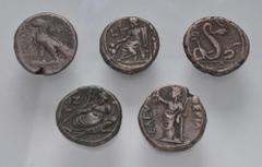 Large Lots ROMAN. Provincial. Lot of five (5) Alexandrian BI Tetradrachms. Includes: Nero // Galba // Hadrian (2) // Antoninus Pius. Average Near VF. LOT SOLD AS IS, NO RETURNS. Five (5) coins in lot.