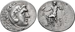 Greek LYCIA, Phaselis. Circa 218/7-186/5 BC. AR Tetradrachm (31mm, 16.87 g, 12h). In the name and types of Alexander III of Macedon. Dated CY 1 (218/7 BC). Head of Herakles right, wearing lion skin / 