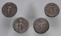 Large Lots ROMAN. Provincial. Lot of four (4) Alexandrian BI Tetradrachms. Includes: Vespasian. RY 3. RPC II 2422 // Hadrian. RY 10. RPC III 5578 // RY 22. RPC III 6252 // Commodus. RY 30 of Aurelius.