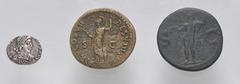 Large Lots ROMAN. Imperial. Lot of three (3) silver and bronze issues. Includes: Agrippa. Æ As. Struck under Gaius (Caligula) // Vespasian. Æ As // Honorius. AR Siliqua. Good Fine - VF. LOT SOLD AS IS