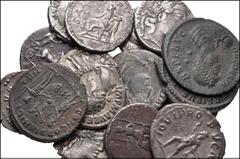 ROMAN. Republican-Imperial. Lot of Sixteen (16) AR and Æ from the Republic to Valentinian II. Includes: ROMAN REPUBLIC: C. Vibius C.f. Pansa. AR Denarius. // C. Marius C.f. Capito. AR Denarius. // ROM