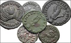ROMAN. Imperial. Lot of Six (6) Æ from Helena to Aelia Flaccilla. Includes: Helena (2) // Theodora // Aelia Flaccilla (3). VF. LOT SOLD AS IS, NO RETURNS. Six (6) coins in lot.