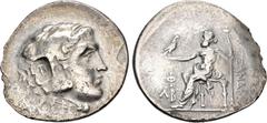 Greek LYCIA, Phaselis. Circa 218/7-186/5 BC. AR Tetradrachm (34mm, 15.90 g, 12h). In the name and types of Alexander III of Macedon. Dated CY 32 (187/6 BC). Head of Herakles right, wearing lion skin /