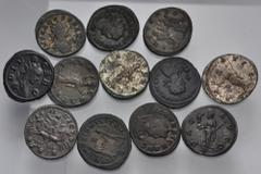 Large Lots ROMAN. Imperial. Lot of twelve (12) late 3rd century Antoniniani. Includes: various rulers and issues. Notable including a Magnia Urbica. Fine - VF, some with silvering. LOT SOLD AS IS, NO 