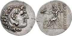 Greek LYCIA, Phaselis. Circa 218/7-186/5 BC. AR Tetradrachm (30.5mm, 16.55 g, 12h). In the name and types of Alexander III of Macedon. Dated CY 11 (211/0 BC). Head of Herakles right, wearing lion skin
