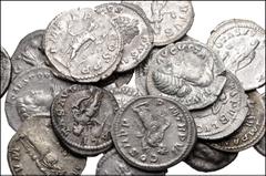 ROMAN. Imperial. Lot of Nineteen (19) AR Denarii from Vespasian to Gordian III. Includes: Vespasian // Antoninus Pius // Faustina Junior // Lucius Verus // Julia Domna // Caracalla (2) // Geta // Elag