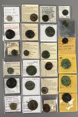 Large Lots ROMAN. Imperial. Lot of twenty-four (24) bronze issues. Includes: various rulers, denominations, issues, and types. Ranging from an Augustus Æ As to an Aelia Flaccilla Æ. Notably includes a