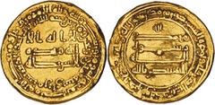 'Abbasid Caliphate 'Abbasid Caliphate. Al-Muntasir. AH 247-248 / AD 861-862. AV Dinar (16mm, 4.12 g, 1h). Surra man ra'a mint. Dated AH 248 (AD 862). Bernardi 159Jc (this coin cited); Album 231. Minor