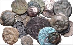 GREEK. Celtic. Lot of Twenty-four (24) AR and Æ from the Eastern Celts, Gaul, and Britain. Includes: Eastern Celts. Imitating Philip III of Macedon. AR Drachm (2) // Central Europe, Helvetii. Æ 13mm /