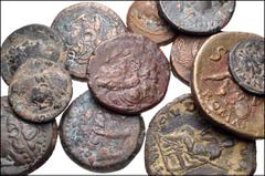 MIXED. Greek-Byzantine. Lot of Thirty-one (31) Miscellaneous AR & Æ. Includes: GREEK: Ptolemaic Kings of Egypt. Æ. Mostly Kyrene mint (13) // Kyrenaica, Kyrene. AR Didrachm (2) // Kyrenaica, Kyrene. Æ