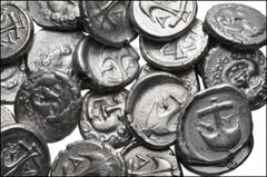 GREEK. Northern Greece. Lot of Ninety-six (96) AR Drachms from Apollonia Pontika. All coins: Mide-late 4th century BC. Facing gorgoneion, spiral ornament below / Upright anchor, A and crayfish flankin