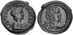 The Beniak Collection of Alexandrian Coinage EGYPT, Alexandria. Tranquillina. Augusta, AD 241-244. Potin Tetradrachm (22mm, 12.44 g, 12h). Dated RY 7 of Gordian III (AD 243/4). Draped bust right, wear