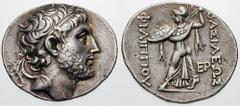 MACEDON, Kings of. Philip V Estimate $2500 MACEDON, Kings of. Philip V. 221-179 BC. AR Tetradrachm (16.85 gm). Struck circa 212 BC. Diademed head of Philip right / FILIPPOU left, BASILEWS right, Athen