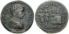 PHRYGIA, Apamea. Gordian III Estimate $5000 PHRYGIA, Apamea. Gordian III. 238-244 AD. Æ 39mm (27.51 gm). AVT K M AN GOPÐIANO-C, radiate, draped and cuirassed bust right, seen from behind / PAR A-AKC-I