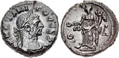 The Beniak Collection of Alexandrian Coinage EGYPT, Alexandria. Tacitus. AD 275-276. Potin Tetradrachm (20mm, 7.63 g, 12h). Dated RY 1 (AD 275/6). Laureate, draped, and cuirassed bust right, seen from