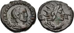 The Beniak Collection of Alexandrian Coinage EGYPT, Alexandria. Volusian. AD 251-253. Potin Tetradrachm (22mm, 10.42 g, 12h). Dated RY 3 of Trebonianus Gallus (AD 252/3). Laureate, draped, and cuirass