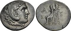 Greek LYCIA, Phaselis. Circa 218/7-186/5 BC. AR Tetradrachm (32.5mm, 16.49 g, 12h). In the name and types of Alexander III of Macedon. Dated CY 5 (214/3 BC). Head of Herakles right, wearing lion skin 