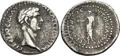 Roman Provincial LYCIAN LEAGUE. Claudius. AD 41-54. AR Drachm (18.5mm, 2.57 g, 12h). Laureate head right / Apollo Patroös standing facing, head left, holding branch and bow. Troxell, Lycia C2.3-4; RPC