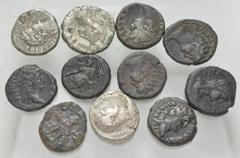 Large Lots ROMAN. Provincial. Lot of eleven (11) BI Tetradrachms of Egypt, Alexandria. Includes: Nero (6) // Galba. RPC 5330 // Hadrian (2) // Antoninus Pius // Saloninus, as Caesar. Average Fine - VF
