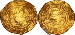 Fatimids CRUSADERS, County of Tripoli. AV Bezant (20.5mm, 4.54 g, 7h). Imitating a gold dinar of the Fatimid caliph al-Mustansir . 'Misr' mint. Dated 'AH 345'. Balog & Yvon 2; Album 720. Wavy flan, tr