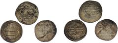 Large Lots ISLAMIC. Lot of three (3) AR Dirhams. All coins: Marwanid. Sa'id b. Marwan. AR Dirham, Mayyafariqin mint. Dated AH 389 (AD 998/9) // Marwanid. Sa'id b. Marwan. AR Dirham, Mayyafariqin mint.