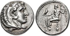 Greek CYPRUS, Salamis. Nikokreon. Circa 331-310 BC. AR Tetradrachm (24mm, 17.16 g, 12h). In the name and types of Alexander III of Macedon. Struck circa 332/1-323 BC. Head of Herakles right, wearing l