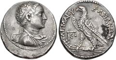 Greek PTOLEMAIC KINGS of EGYPT. Ptolemy V Epiphanes. 204-180 BC. AR Tetradrachm (25mm, 13.96 g, 12h). Uncertain mint 46, probably on the Levantine Coast. Struck circa 199/8 BC. Diademed and draped bus