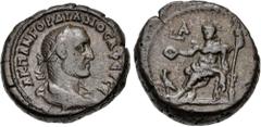 The Beniak Collection of Alexandrian Coinage EGYPT, Alexandria. Gordian II. AD 238. Potin Tetradrachm (22mm, 12.52 g, 11h). Dated RY 1 (AD 238). Laureate, draped, and cuirassed bust right, seen from b