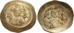 The Family of Constantine Collection Lot of nine (9) mostly gold and electrum issues. Includes: 1) Constantine X Ducas. 1059-1067. AV Histamenon Nomisma (27mm, 4.42 g, 6h). Constantinople mint. DOC 1a