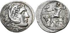 Greek ISLANDS off CARIA, Rhodos. Rhodes. Circa 205-190 BC. AR Tetradrachm (32mm, 17.18 g, 11h). In the name and types of Alexander III of Macedon. Ainetor, magistrate. Head of Herakles right, wearing 