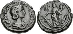 The Beniak Collection of Alexandrian Coinage EGYPT, Alexandria. Julia Mamaea. Augusta, AD 222-235. Potin Tetradrachm (24mm, 12.84 g, 12h). Dated RY 12 of Severus Alexander (AD 230/1). Draped bust righ
