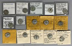 Large Lots ROMAN. Imperial. Lot of fifteen (15) AR Denarii of Severus Alexander. Includes: various rulers, issues, and types. Severus Alexander (14) // Orbiana (1). All with collector tickets. Average