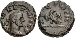 The Beniak Collection of Alexandrian Coinage EGYPT, Alexandria. Divus Carus. Died AD 283. Potin Tetradrachm (18mm, 8.92 g, 11h). Dated RY 2 or 3 of Carinus (AD 283/5). Laureate head right / AΦIЄPωCIC,
