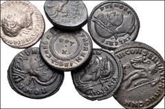 MIXED. Greek-Roman Imperial. Lot of Seven (7) AR and Æ. Includes: GREEK: Kings of Macedon, Alexander III. Æ // ROMAN IMPERIAL: Trajan. AR Denarius // Constantine I. Æ Follis // City Commemoratives. Æ 
