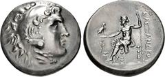 Greek LYCIA, Phaselis. Circa 218/7-186/5 BC. AR Tetradrachm (32mm, 17.06 g, 12h). In the name and types of Alexander III of Macedon. Dated CY 17 (202/1 BC). Head of Herakles right, wearing lion skin /