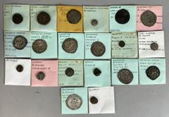 Large Lots CENTRAL ASIAN. Sasanian & Related. Lot of twenty (20) silver and bronze issues. Includes: AR Drachm (7) // AR Hemidrachm (1) // various non-Sasanian AR Drachms (4) // BI Drachm (1) // vario