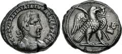 The Beniak Collection of Alexandrian Coinage EGYPT, Alexandria. Aemilian. AD 253. Potin Tetradrachm (23mm, 9.42 g, 12h). Dated RY 2 (AD 253). Laureate and cuirassed bust right, seen from the front / E