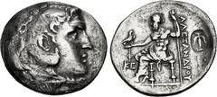 Greek LYCIA, Phaselis. Circa 218/7-186/5 BC. AR Tetradrachm (32.5mm, 16.05 g, 12h). In the name and types of Alexander III of Macedon. Dated CY 26 (193/2 BC). Head of Herakles right, wearing lion skin