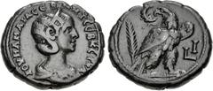 The Beniak Collection of Alexandrian Coinage EGYPT, Alexandria. Julia Mamaea. Augusta, AD 222-235. Potin Tetradrachm (25.5mm, 11.98 g, 12h). Dated RY 10 of Severus Alexander (AD 230/1). Draped bust ri