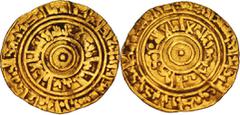 Egypt and Syria Fatimids. al-'Aziz billah. AH 365-386 / AD 975-996. AV Dinar (22.5mm, 4.14 g). Al-Qahira al-Mahrusa mint. Dated AH 383 (AD 993/4). Nicol 696; Album 703. Near VF, slightly creased. Extr