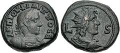 The Beniak Collection of Alexandrian Coinage EGYPT, Alexandria. Philip I. AD 244-249. BI Tetradrachm (24mm, 13.62 g, 12h). Dated RY 6 (AD 248/9). Laureate and cuirassed bust right, seen from the front