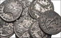 ROMAN. Imperial. Lot of eight (8) Antoniniani from Aurelian to Carinus. Includes: Aurelian (2) // Florian // Probus (3) // Carinus (2). Near VF to Good VF, scratches. All with good silvering. LOT SOLD