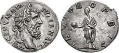 Roman Imperial Didius Julianus. AD 193. AR Denarius (17mm, 2.60 g, 12h). Rome mint. IMP CAES M DID IVLIAN AVG, laureate head right / RECTOR ORBIS, Didius Julianus, togate, standing left, holding globe
