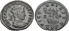 Roman Imperial Julian of Pannonia. Usurper, AD 284-285. Antoninianus (22mm, 3.91 g, 12h). Siscia mint, 1st officina. Struck December AD 284. IMP C M AVR IVLIANVS P F AVG, radiate, draped, and cuirasse