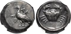 Greek SICILY, Akragas. Circa 480/78-470 BC. AR Didrachm (20mm, 8.75 g, 3h). Sea eagle standing left / Crab within incuse circle. Westermark, Coinage, Period I, Group IV, 265 (O88/R183); HGC 2, 97. In 