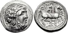 EASTERN EUROPE, Imitations of Philip II of Macedon. 3rd century BC. AR Tetradrachm (25mm, 13.64 g, 1h). Mint in the middle Danube (Banat) region. Head of Zeus right, wearing laurel wreath / ΦIΛIΠ-OV, 